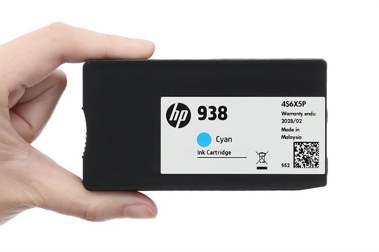 Mực in phun HP 938 Xanh 4S6X5PA (dành cho HP OfficeJet Pro 9730) Màu Xanh Dương
