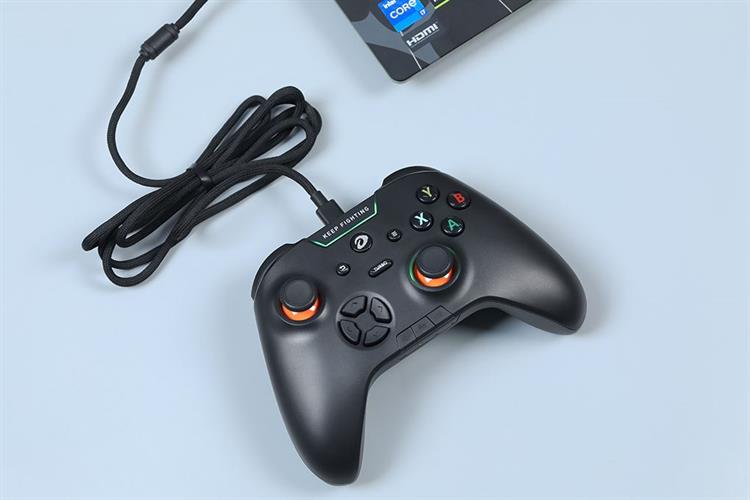 Tay cầm chơi game Dareu Đen H105 Màu Đen