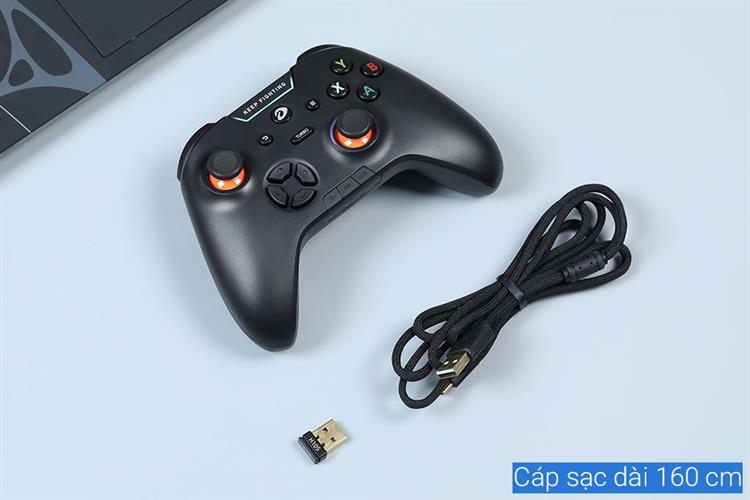 Tay cầm chơi game Dareu Đen H105 Màu Đen