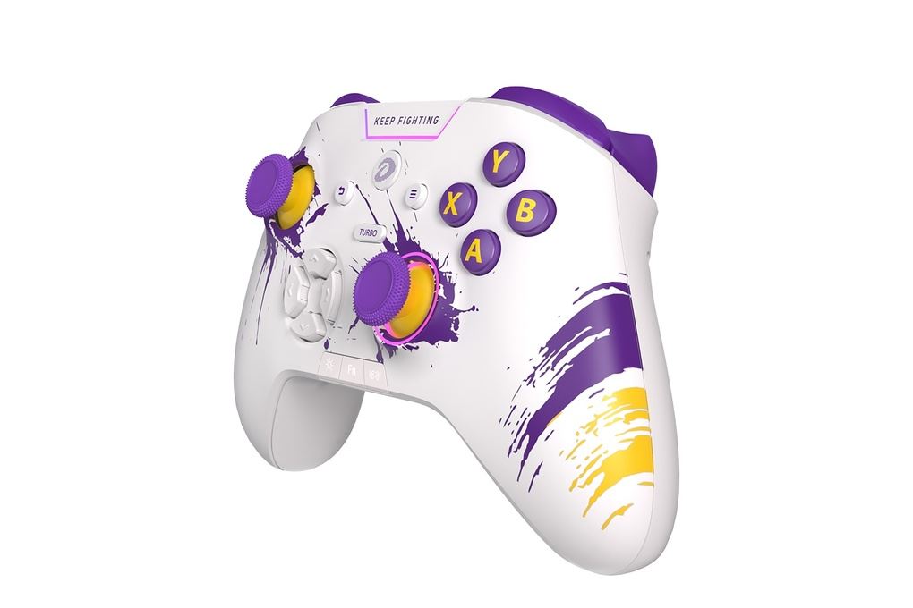 Tay cầm chơi game Dareu Trắng Tím H105 Màu Trắng - Tím