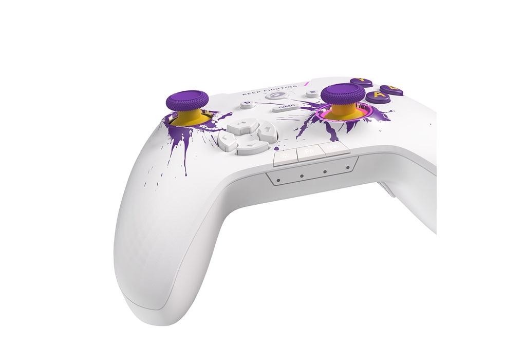 Tay cầm chơi game Dareu Trắng Tím H105 Màu Trắng - Tím