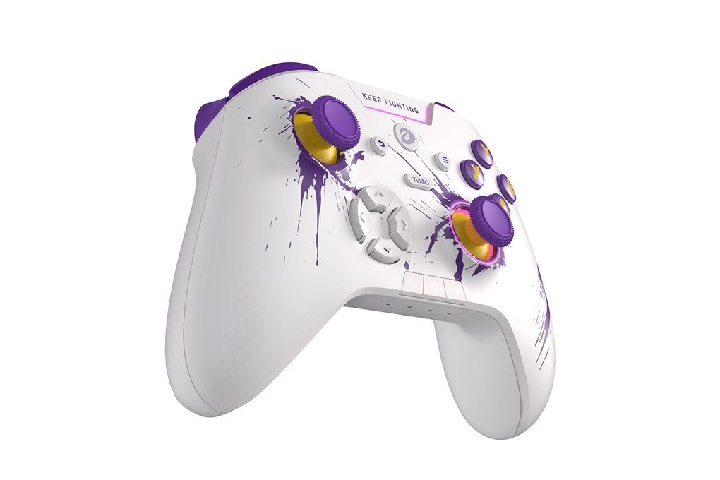 Tay cầm chơi game Dareu Trắng Tím H105 Màu Trắng - Tím