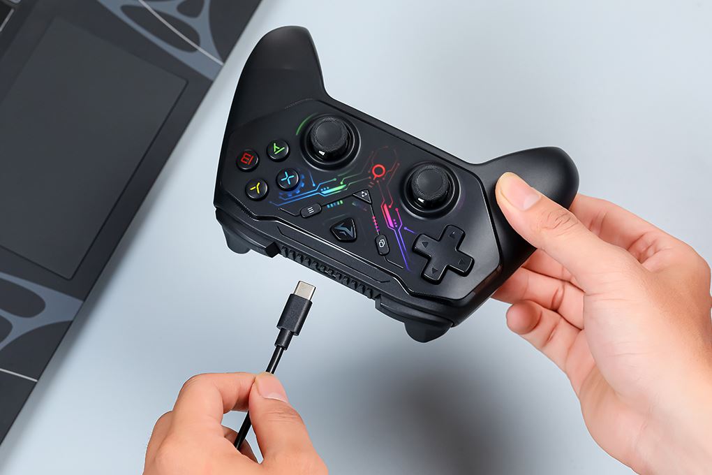 Tay cầm chơi game Machenike Đen G3s Màu Đen