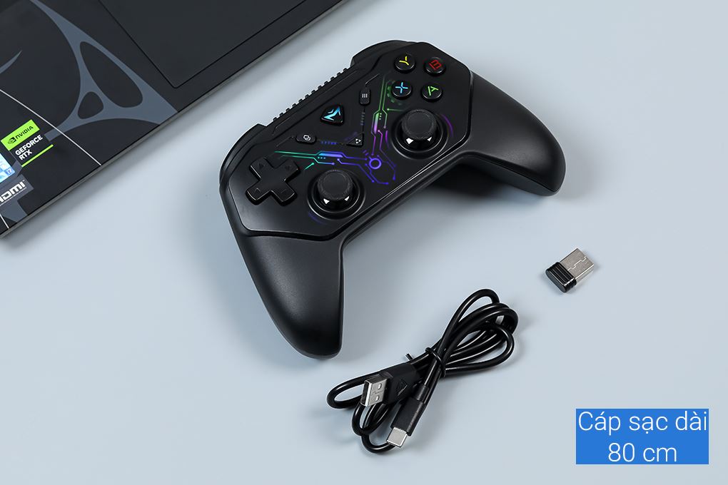 Tay cầm chơi game Machenike Đen G3s Màu Đen