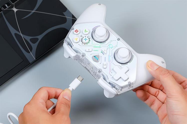 Tay cầm chơi game Machenike Trắng G3s Màu Trắng