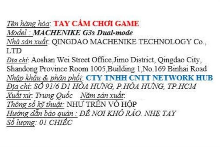 Tay cầm chơi game Machenike Trắng G3s Màu Trắng