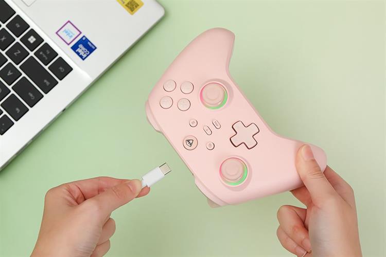 Tay cầm chơi game Machenike Hồng G3 V2 Pro Màu Hồng