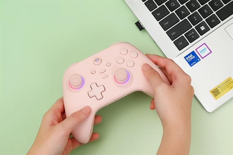 Tay cầm chơi game Machenike Hồng G3 V2 Pro Màu Hồng