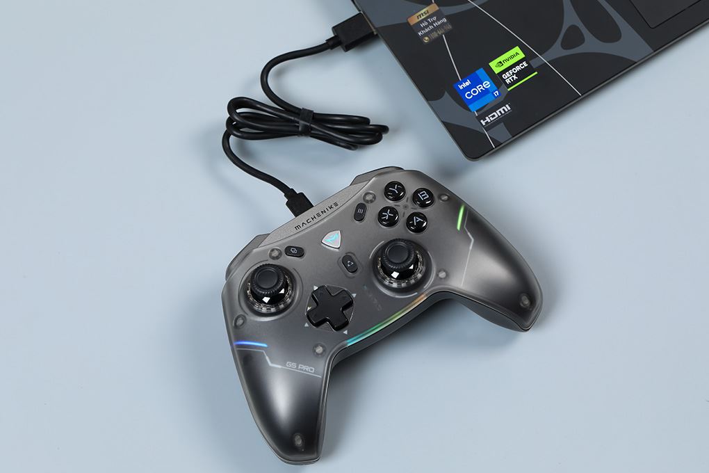 Tay cầm chơi game Machenike Đen G5 Pro Màu Đen