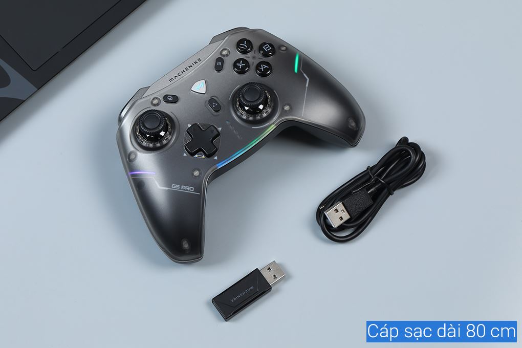 Tay cầm chơi game Machenike Đen G5 Pro Màu Đen