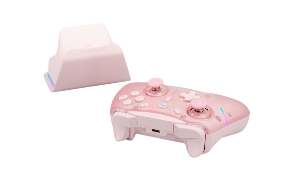 Tay cầm chơi game Machenike Hồng G5 Pro Max Màu Hồng