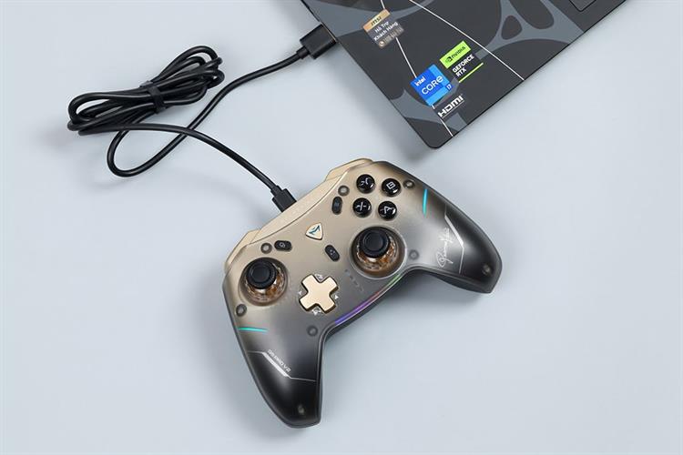 Tay cầm chơi game Machenike Đen Vàng G5 Pro V2 Premium Edition Màu Đen - Vàng