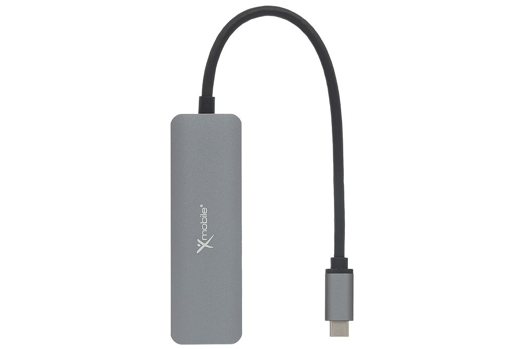 Adapter chuyển đổi Type C 4 in 1 Xmobile DS606H Màu Xám