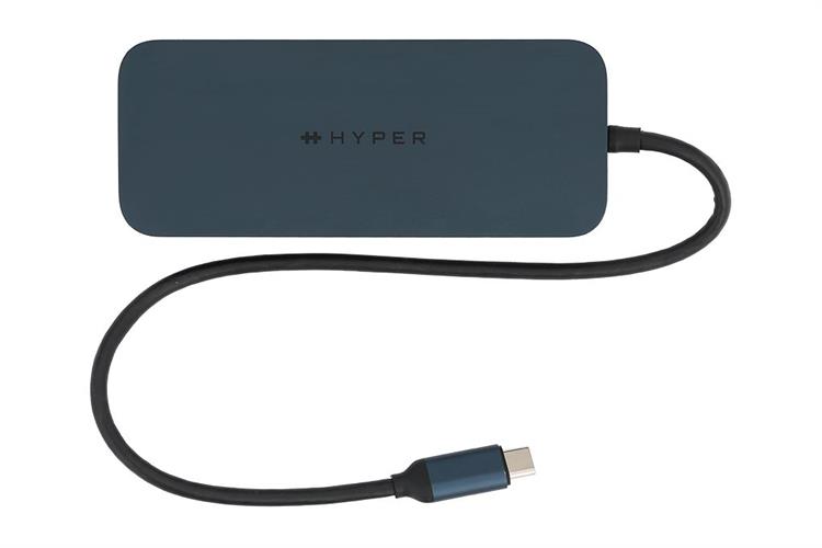 Adapter chuyển đổi Type C 8 in 1 HyperDrive Next HD4004 Màu Xanh đậm