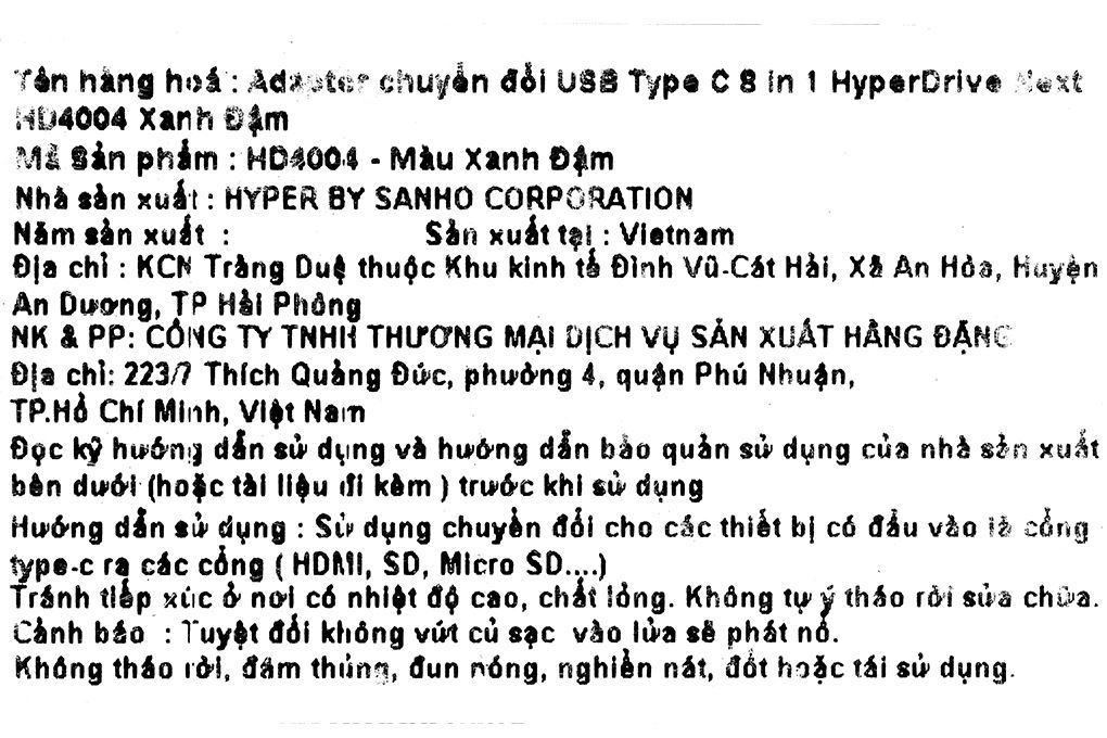 Adapter chuyển đổi Type C 8 in 1 HyperDrive Next HD4004 Màu Xanh đậm