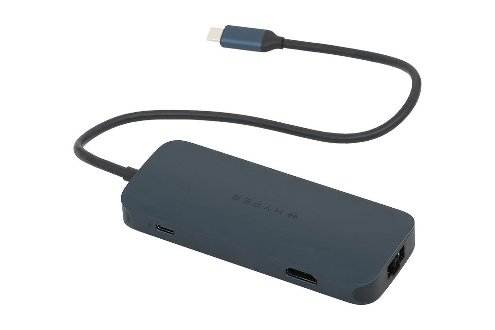 Adapter chuyển đổi Type C 8 in 1 HyperDrive Next HD4004 Màu Xanh đậm
