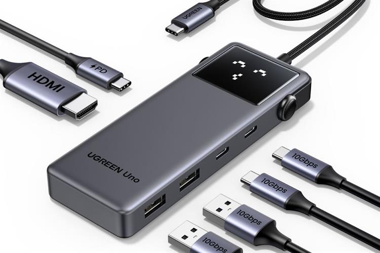 Adapter chuyển đổi Type C PD 5 in 1 Ugreen Uno CM888 35998