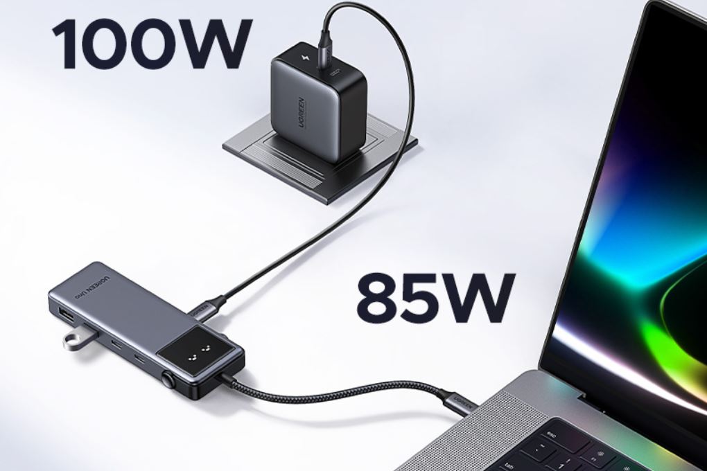 Adapter chuyển đổi Type C PD 6 in 1 Ugreen Uno CM888 35998 Màu Xám