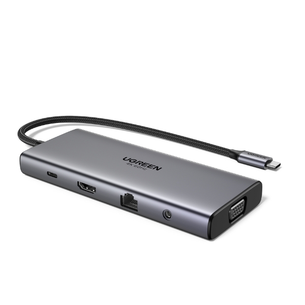 Adapter chuyển đổi Type C PD 11 in 1 Ugreen Revodok CM639 45520