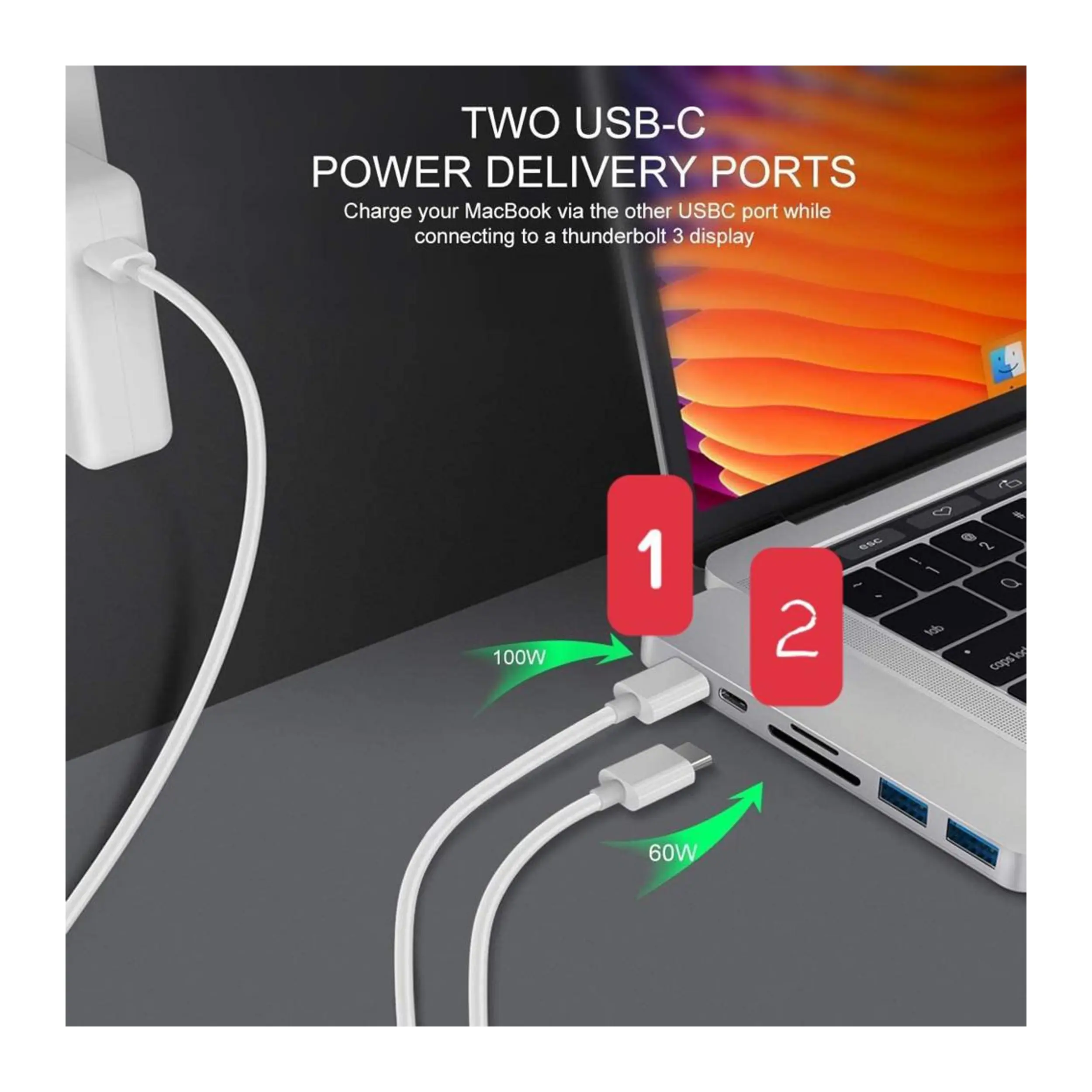Hub chuyển đổi Type-C 8 in 1 Hyperdrive GN28D-GREY Màu Xám