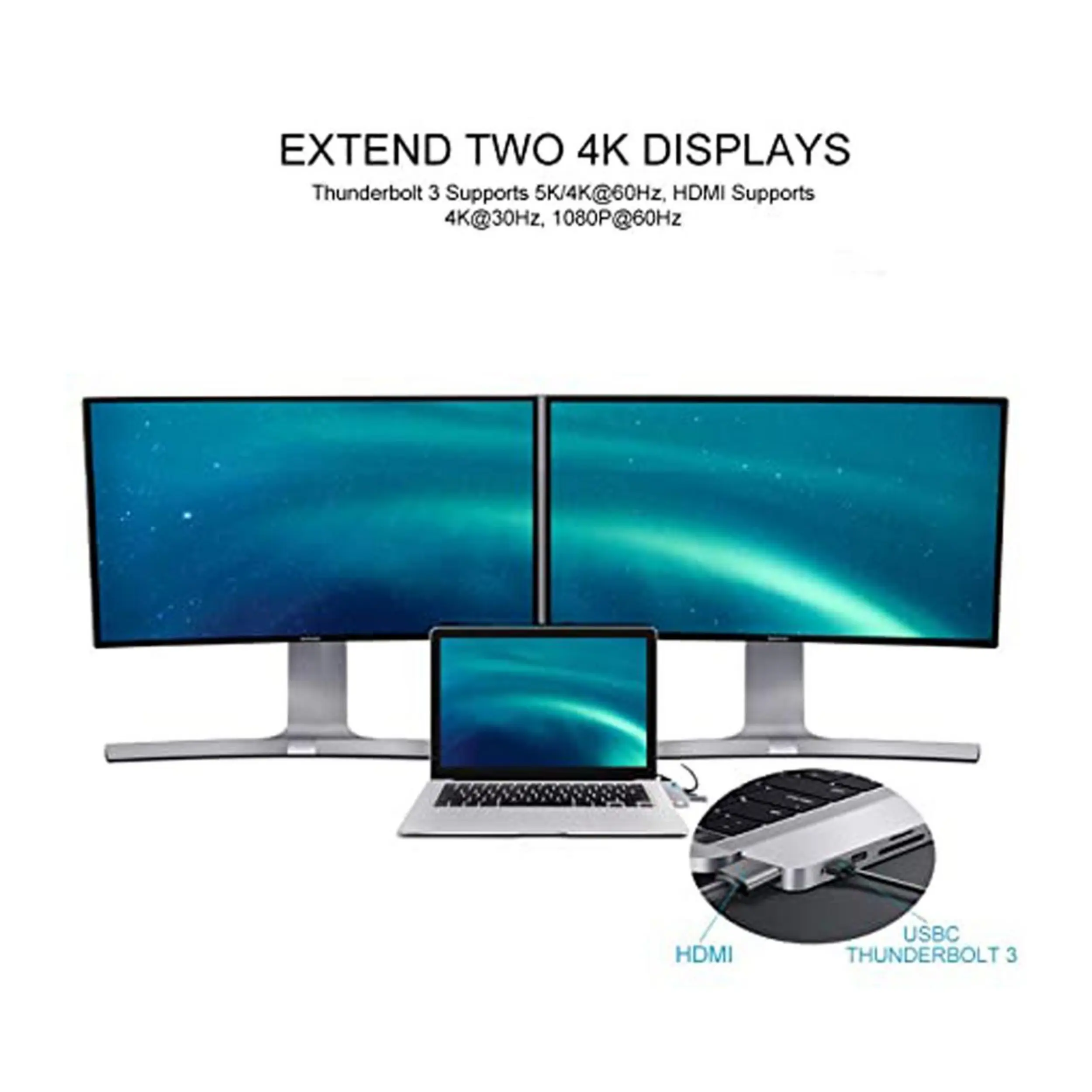 Hub chuyển đổi Type-C 8 in 1 Hyperdrive GN28D-GREY Màu Xám