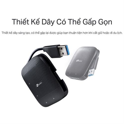 Hub chuyển đổi Type C 4 in 1 TP-Link UH400 Màu Đen