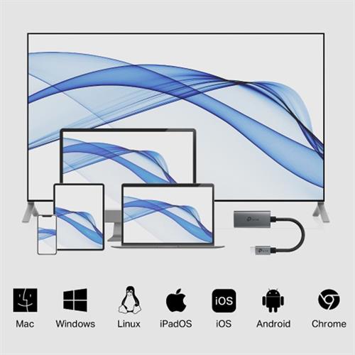 Hub chuyển đổi Type-C sang HDMI TP-Link UA520C Màu Đen