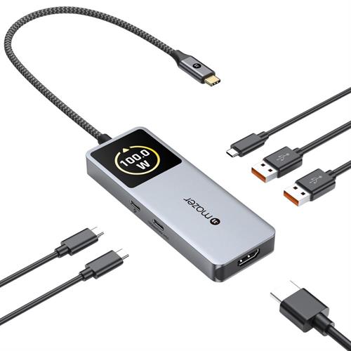 Hub chuyển đổi Type C 6 in 1 Mazer M-Ai-Hub71-GY Màu Xám