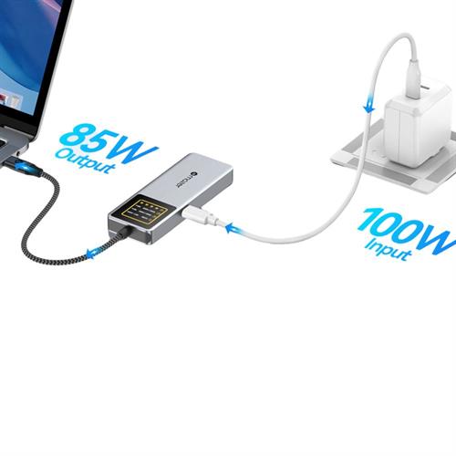 Hub chuyển đổi Type C 7 in 1 Mazer M-Ai-Hub72-GY Màu Xám