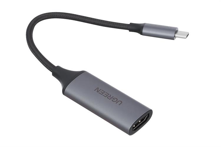 Cáp chuyển đổi USB Type C to HDMI 4K 10 cm Ugreen CM297 70444 Màu Đen