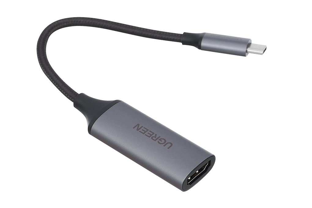 Cáp chuyển đổi USB Type C to HDMI 4K 10 cm Ugreen CM297 70444 Màu Đen