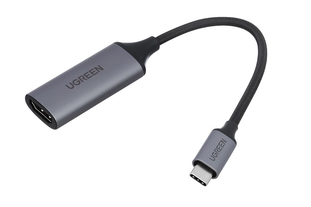 Cáp chuyển đổi USB Type C to HDMI 4K 10 cm Ugreen CM297 70444 Màu Đen