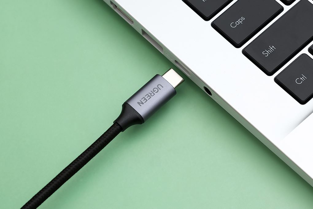 Cáp chuyển đổi USB Type C to HDMI 4K 10 cm Ugreen CM297 70444 Màu Đen