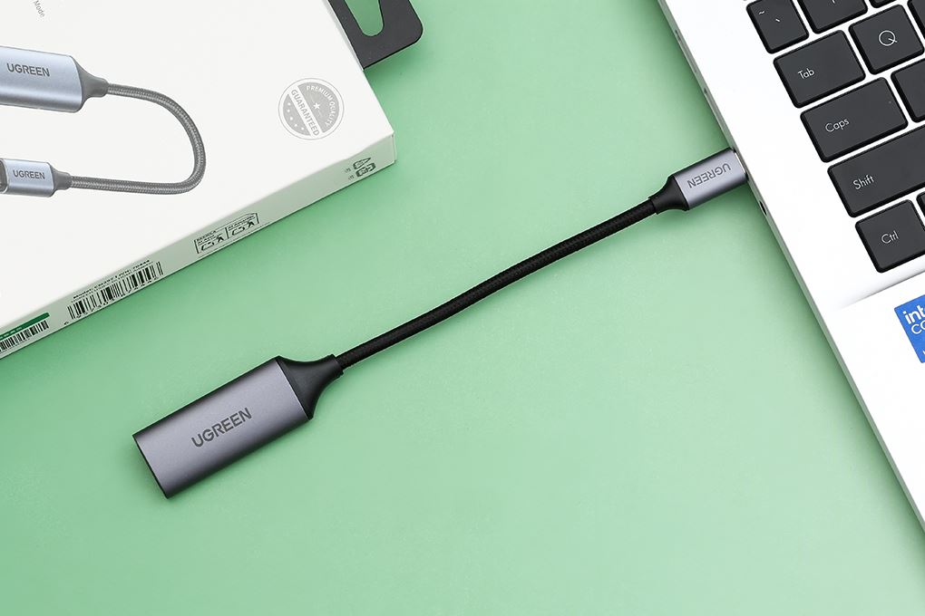 Cáp chuyển đổi USB Type C to HDMI 4K 10 cm Ugreen CM297 70444 Màu Đen