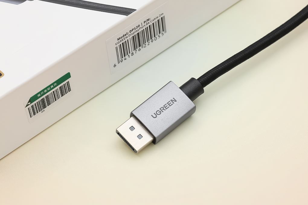Cáp Displayport 8K 2m Ugreen DP120 25905 Màu Đen