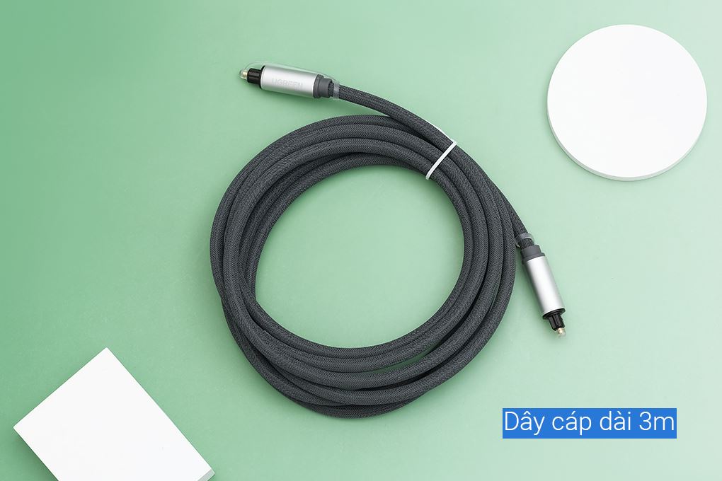 Cáp âm thanh quang Optical 3m Ugreen AV108 10541 Màu Đen