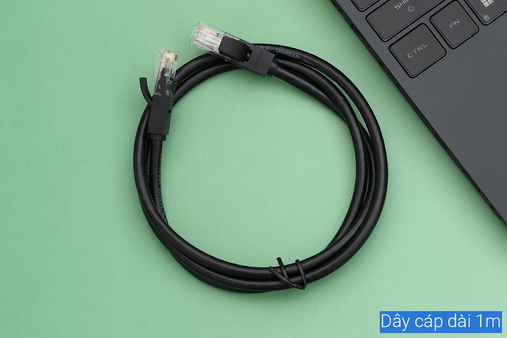 Cáp mạng LAN Cat 6 U/UTP 1m Ugreen NW102 20159 Màu Đen