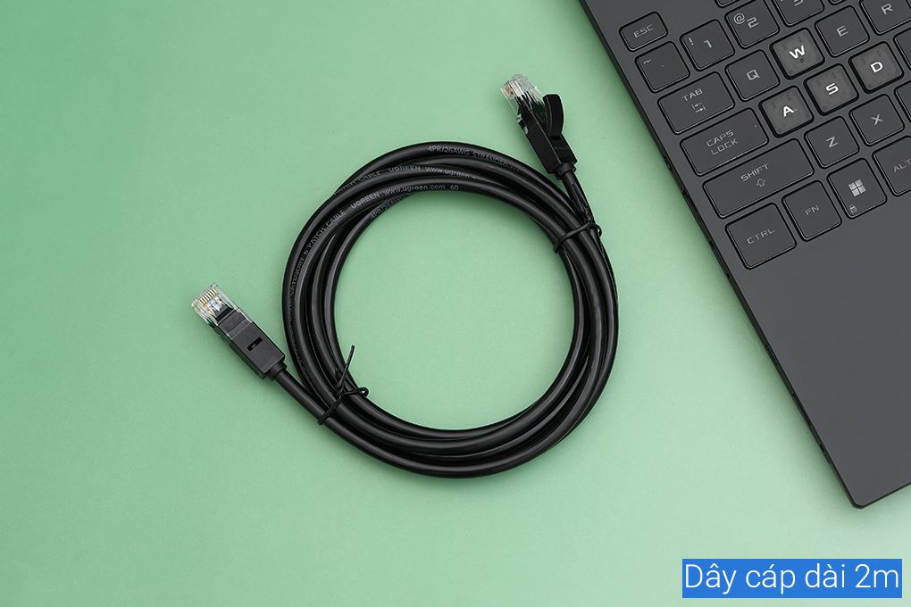 Cáp mạng LAN Cat 6 U/UTP 2m Ugreen NW102 20160 Màu Đen