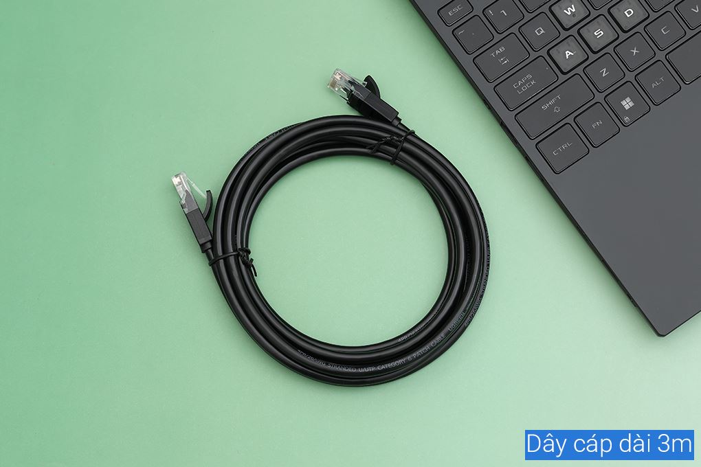 Cáp mạng LAN Cat 6 U/UTP 3m Ugreen NW102 20161 Màu Đen