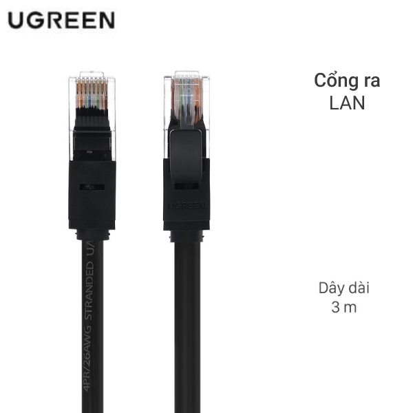 cap mang lan cat 6 u utp 3m ugreen nw102 20161 thumb 639136188275106380