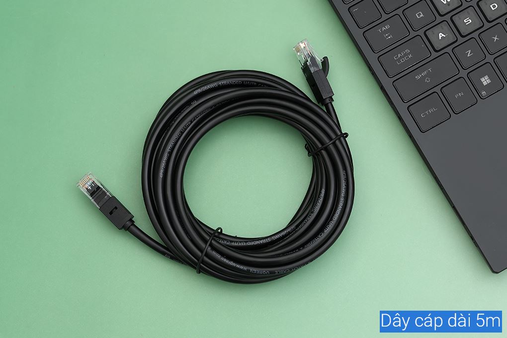 Cáp mạng LAN Cat 6 U/UTP 5m Ugreen NW102 20162 Màu Đen