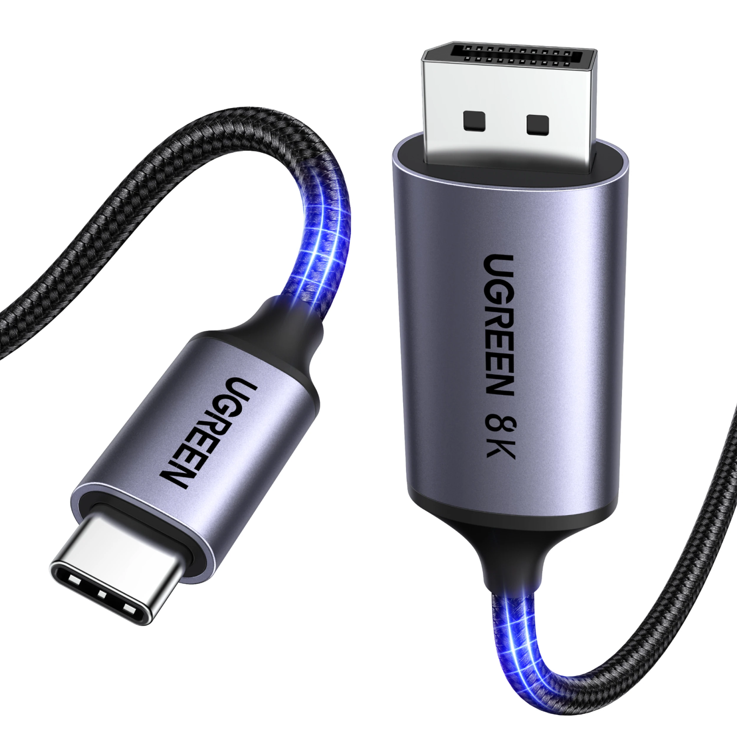 Cáp Type C - Displayport 8K 2m Ugreen CM556 25158 Màu Xám