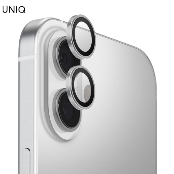 Miếng dán camera iPhone 17 OPTIX Viền Nhôm Thủy Tinh UNIQ