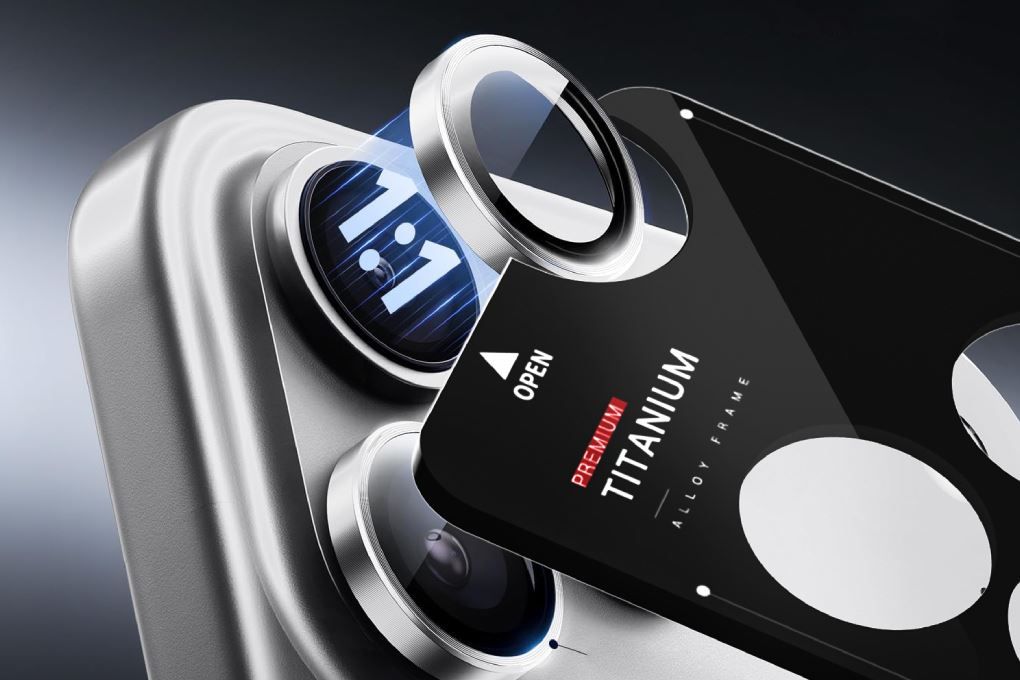 Miếng dán camera iPhone 17 Pro/iPhone 17 Pro Max Thủy Tinh Nhôm Silicat MIPOW - 3