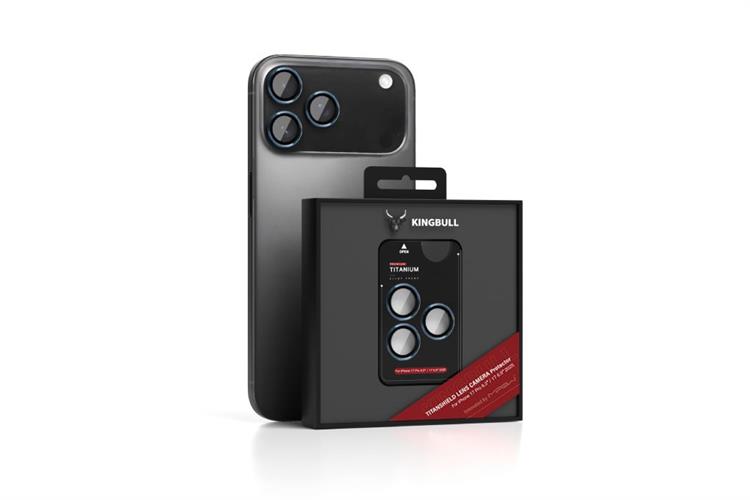 Miếng dán camera iPhone 17 Pro/iPhone 17 Pro Max Thủy Tinh Nhôm Silicat MIPOW Màu Xanh