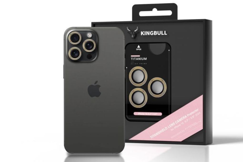 Miếng dán camera iPhone 16 Pro/iPhone 16 Pro Max Thủy Tinh Nhôm Silicat MIPOW - 3