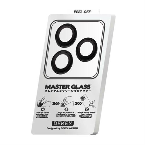 Miếng dán camera iPhone 14 Pro Max DEKEY 3D Camera Lens - Đen