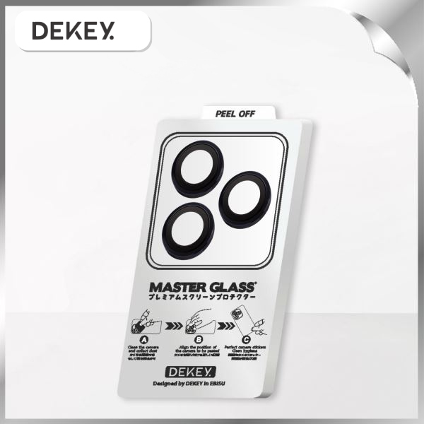 Miếng dán camera iPhone 14 Pro Max DEKEY 3D Camera Lens - Tím