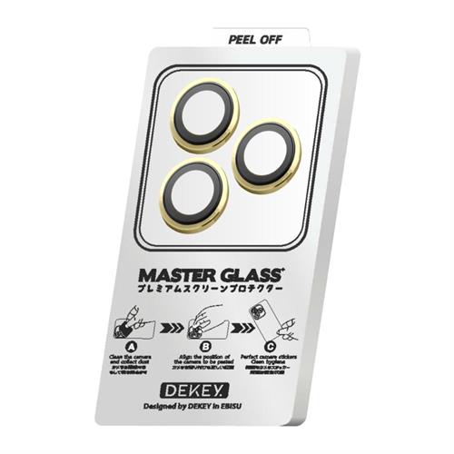 Miếng dán camera iPhone 14 Pro Max DEKEY 3D Camera Lens - Vàng