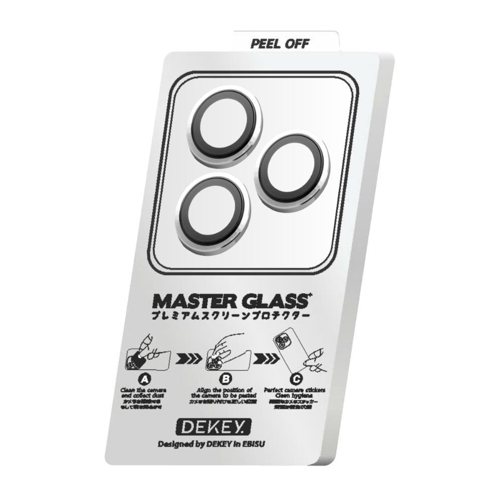 Miếng dán camera iPhone 14 Pro Max DEKEY 3D Camera Lens - Bạc Màu Bạc